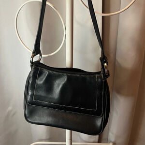 Black Leather Shoulder Bag